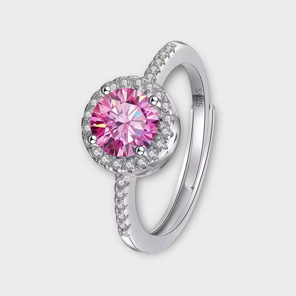 Moissanite Halo Ring
