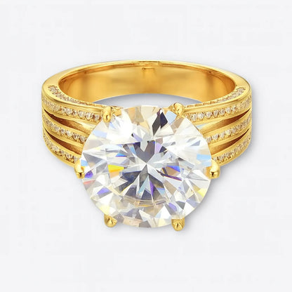 10 CT Moissanite Ring