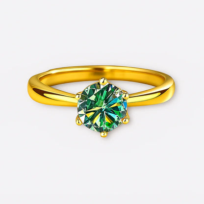 Moissanite Stud Rings