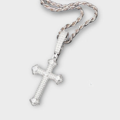 Moissanite Cross Chain