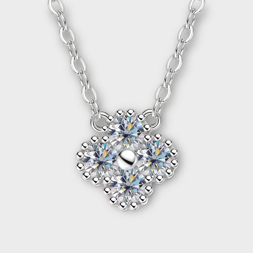 Moissanite Clover Necklace