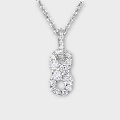 Moissanite Infinity Necklace