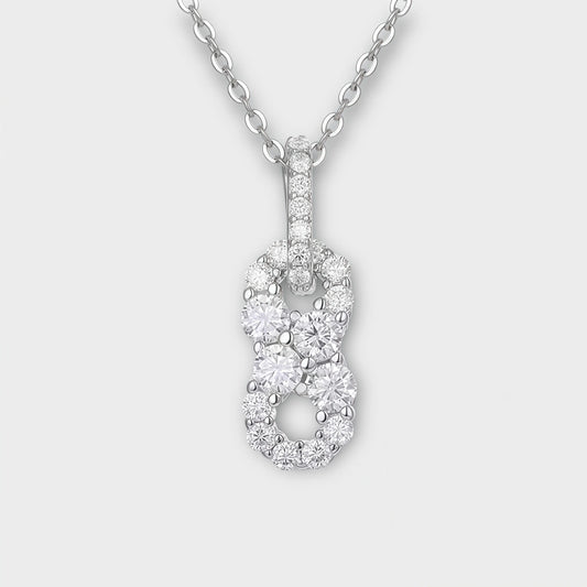 Moissanite Infinity Necklace