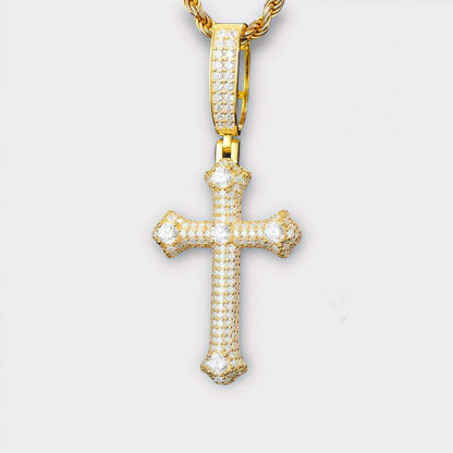 Moissanite Cross Chain