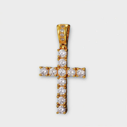 Moissanite Cross Necklace