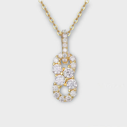 Moissanite Infinity Necklace