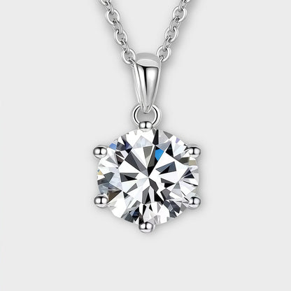 Moissanite Stud Necklace