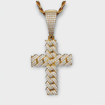 Cuban Moissanite Cross