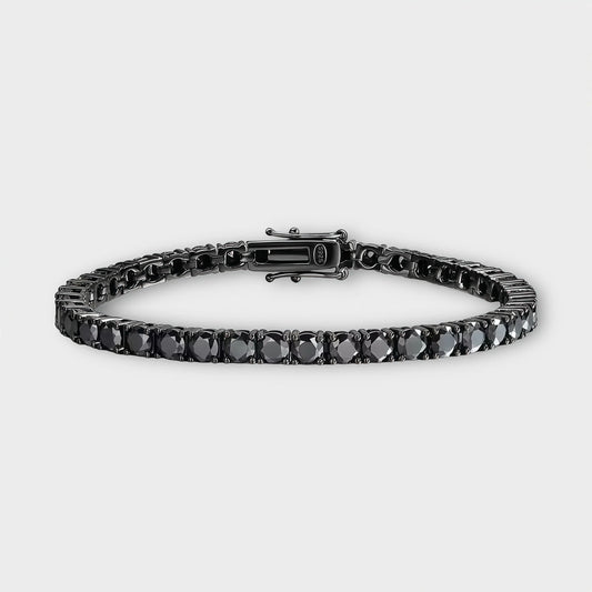 Black Moissanite Tennis Chain