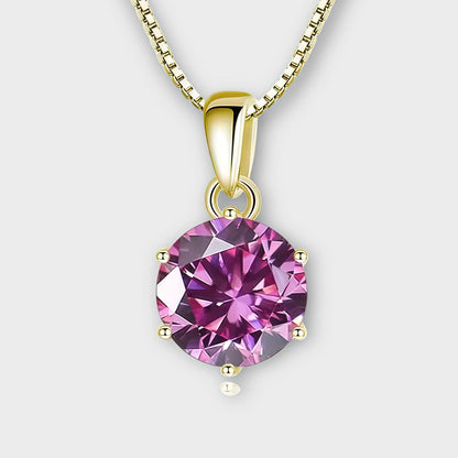 Moissanite Stud Necklace