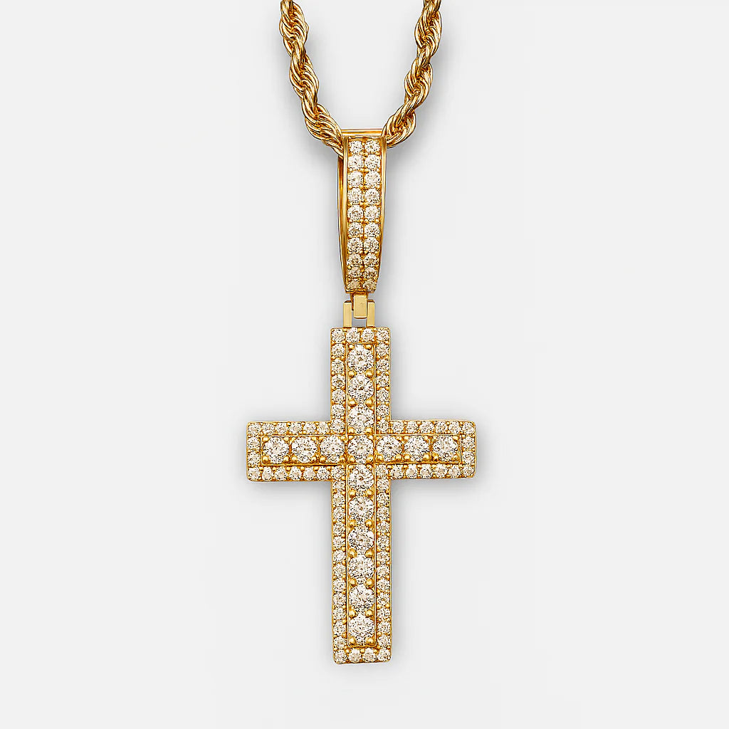 Moissannite Cross Necklace