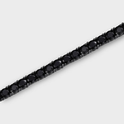 Black Moissanite Tennis Chain