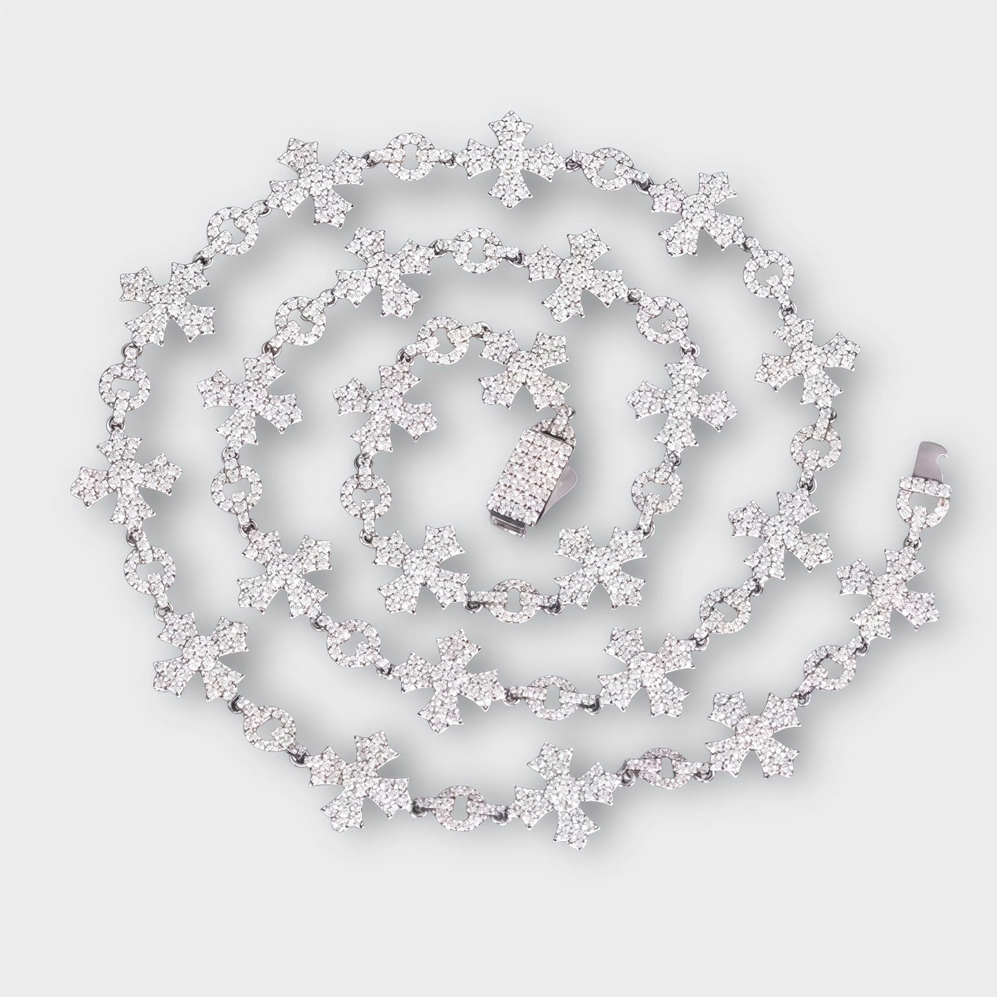 Moissanite Cross Style Chain