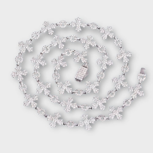 Moissanite Cross Style Chain