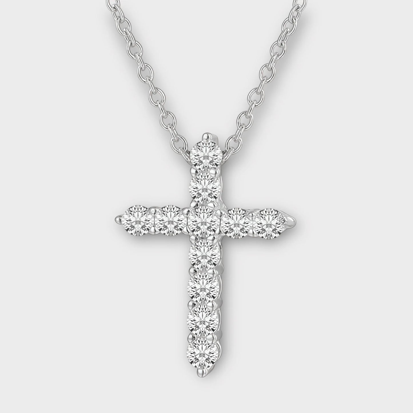 Moissanite Cross Necklace