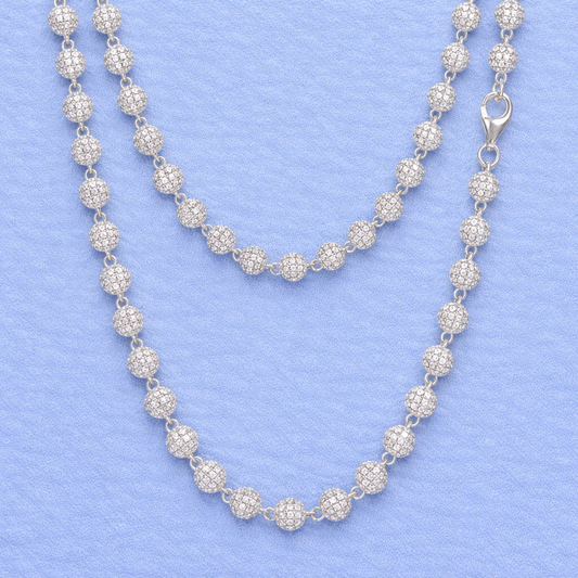 Ball Moissanite Chain