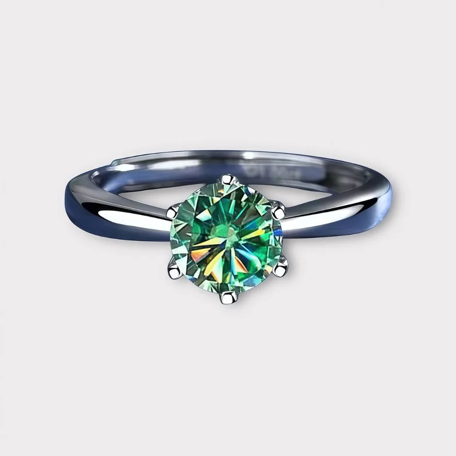 Moissanite Stud Rings