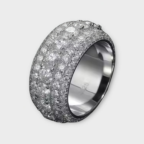 Single Row Moissanite Ring