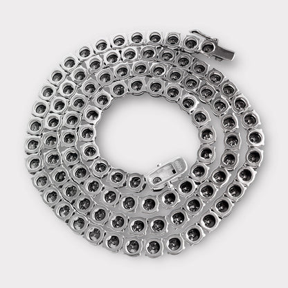 Black Moissanite Tennis Chain