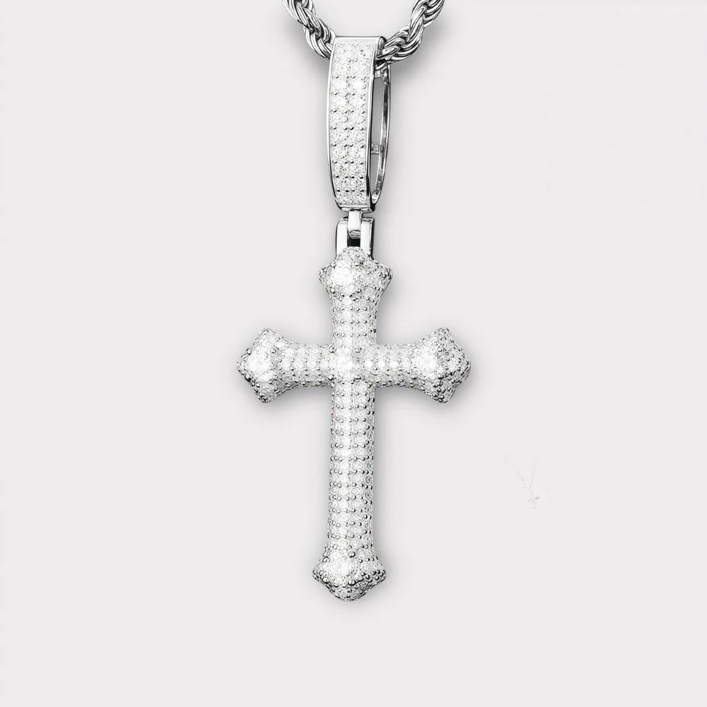 Moissanite Cross Chain
