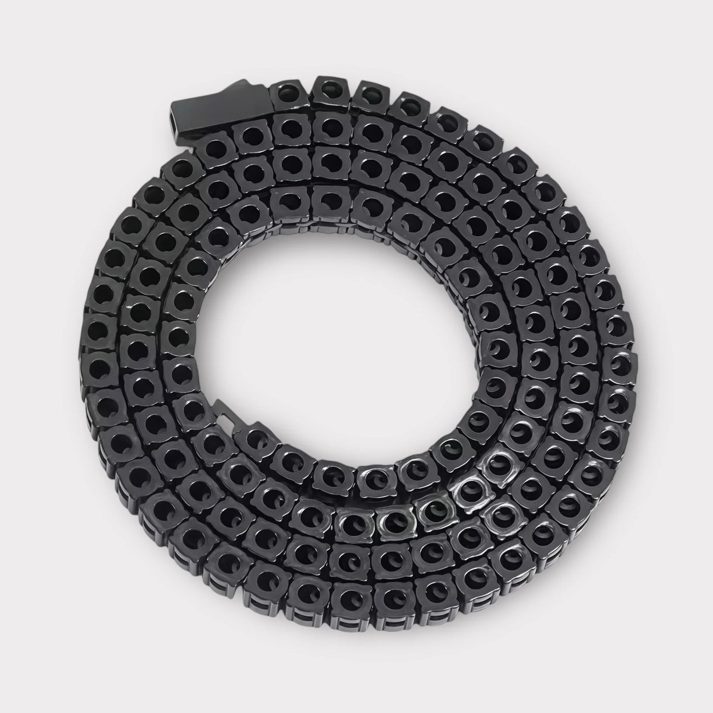 Black Moissanite Tennis Chain