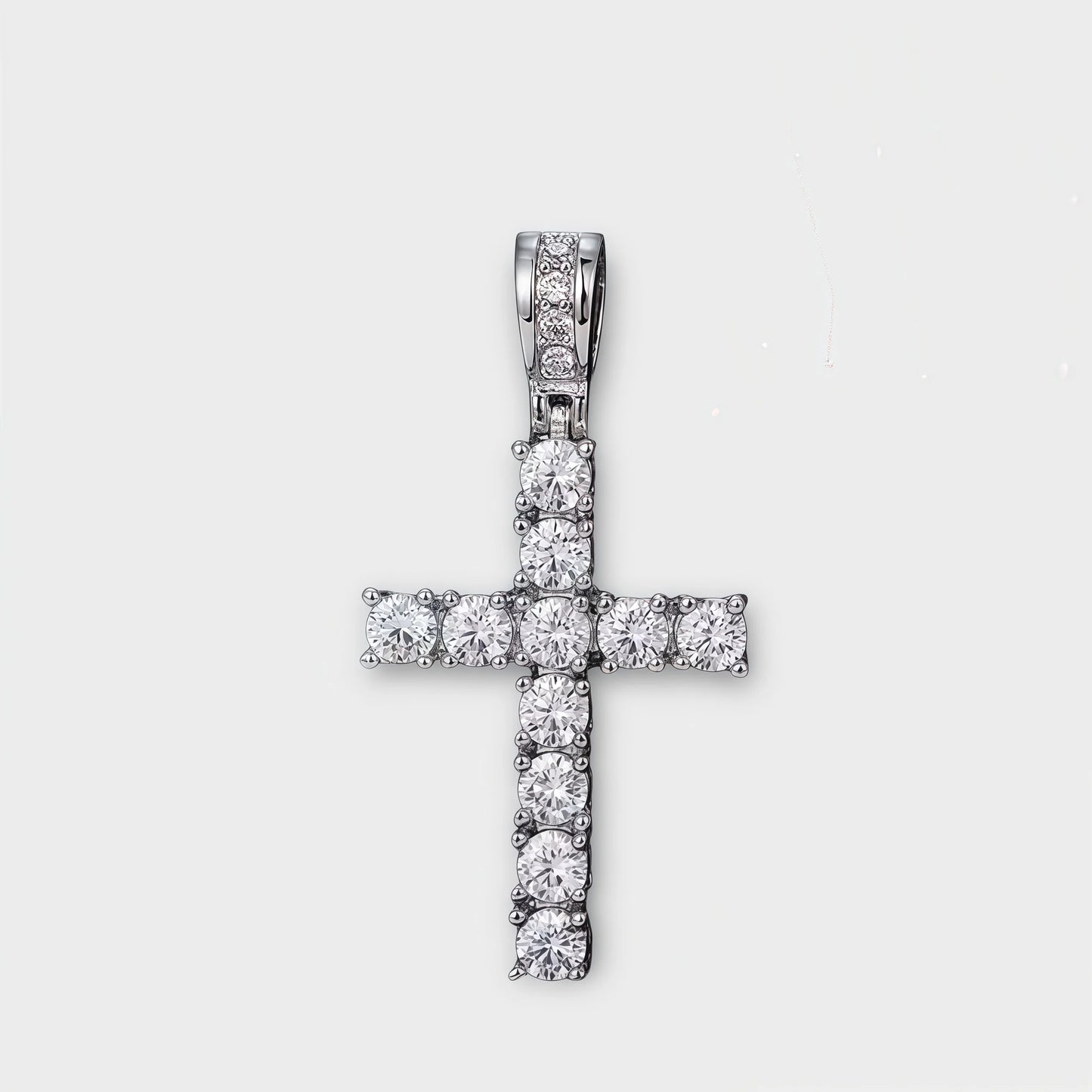Moissanite Cross Necklace