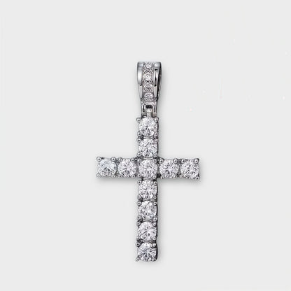 Moissanite Cross Necklace