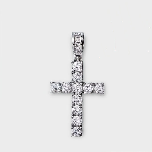 Moissanite Cross Necklace
