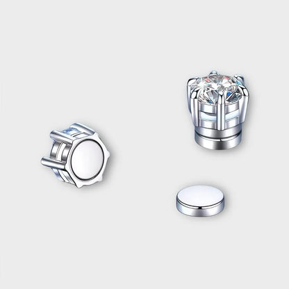 Moissanite Magnetic Stud Earrings 1 CT