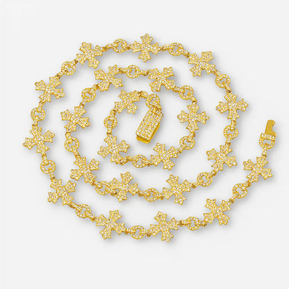 Moissanite Cross Style Chain