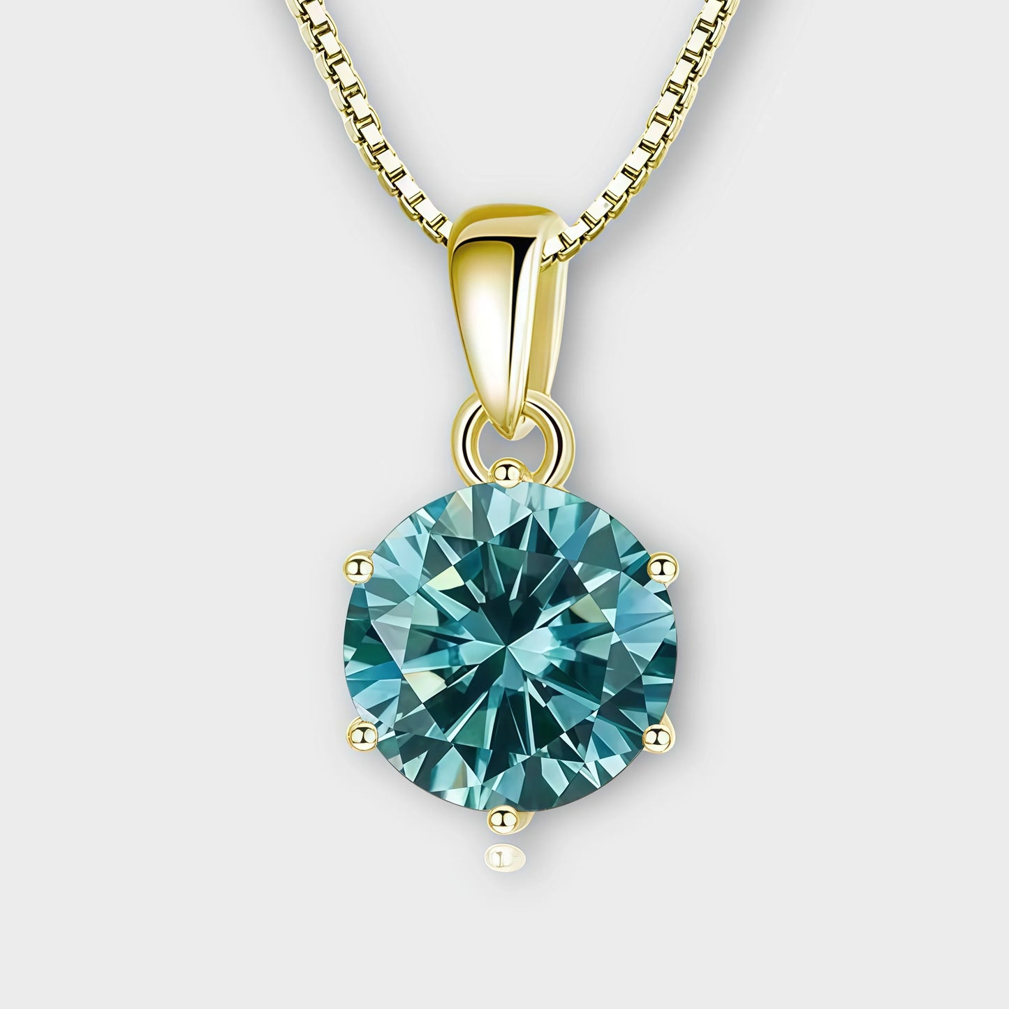 Moissanite Stud Necklace