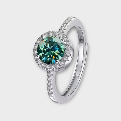 Moissanite Halo Ring