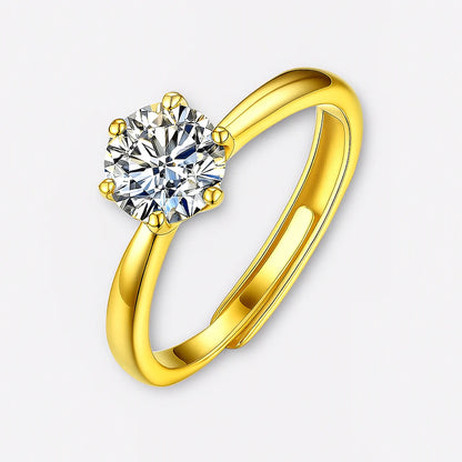 Moissanite Stud Rings