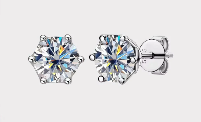 Moissanite Stud Earrings