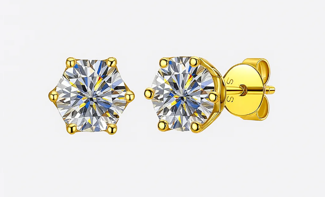 Moissanite Stud Earrings